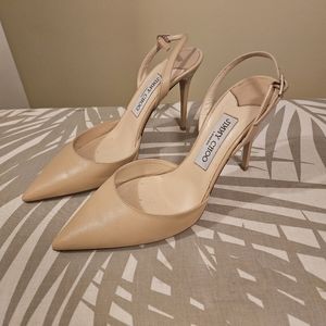 Jimmy Choo Nude Slingbacks